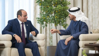 السيسي وبن زايد يبحثان التطورات الإقليمية